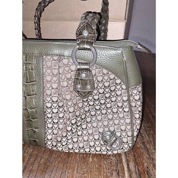 Brighton D451548 Moss Joanna Bag Retired 2010 Purse Handbag Paperwork RARE - Picture 6 of 12